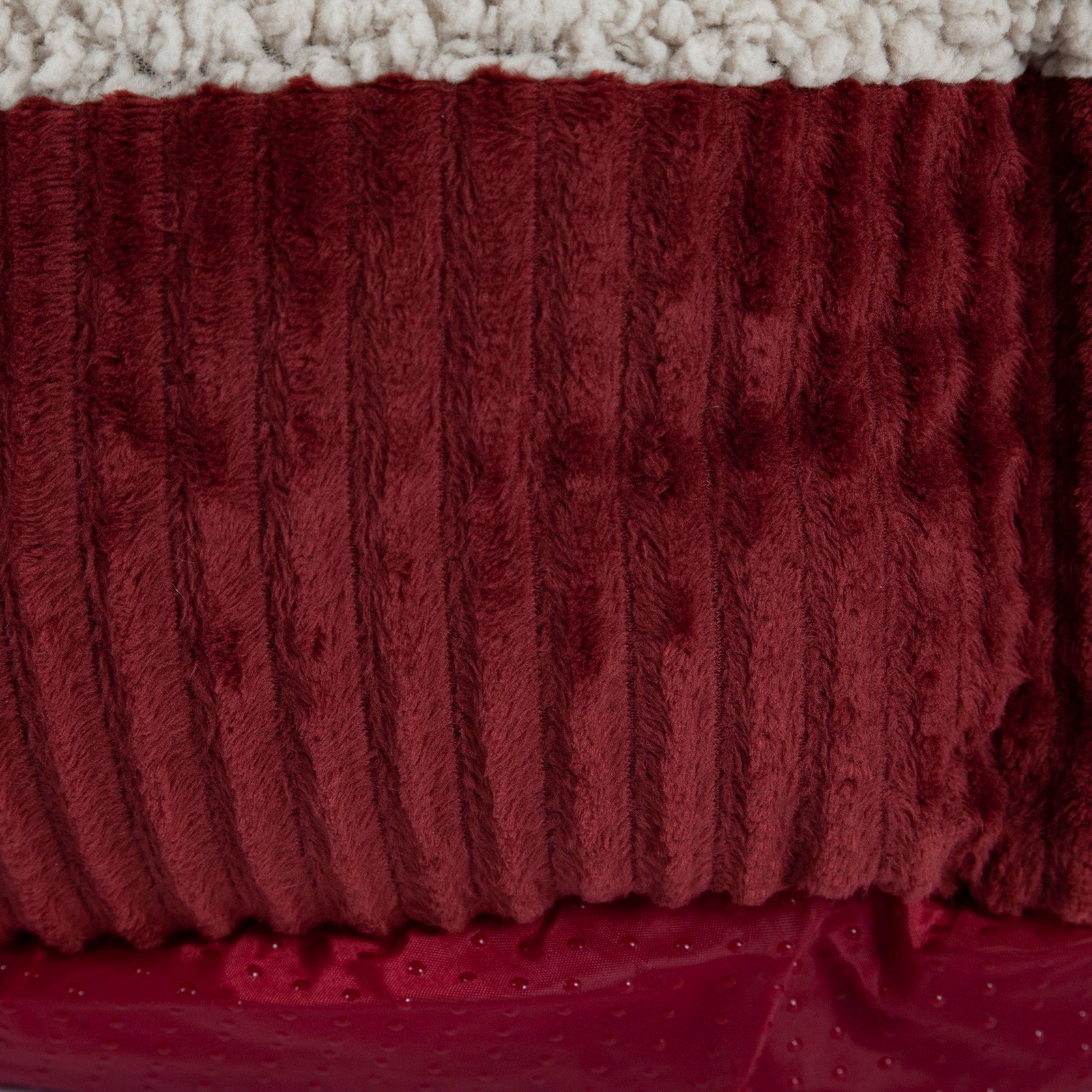 80135 ap selfwarming round cat bed 19in cremered corduroyfabric closeup.jpg